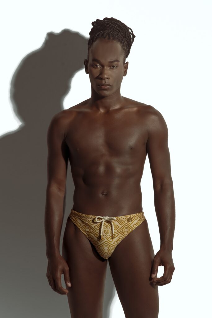 Swim Thong Golden Traces min