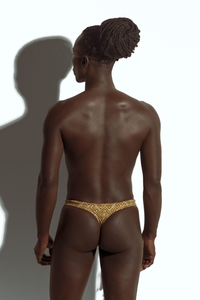 Swim Thong Golden Traces min