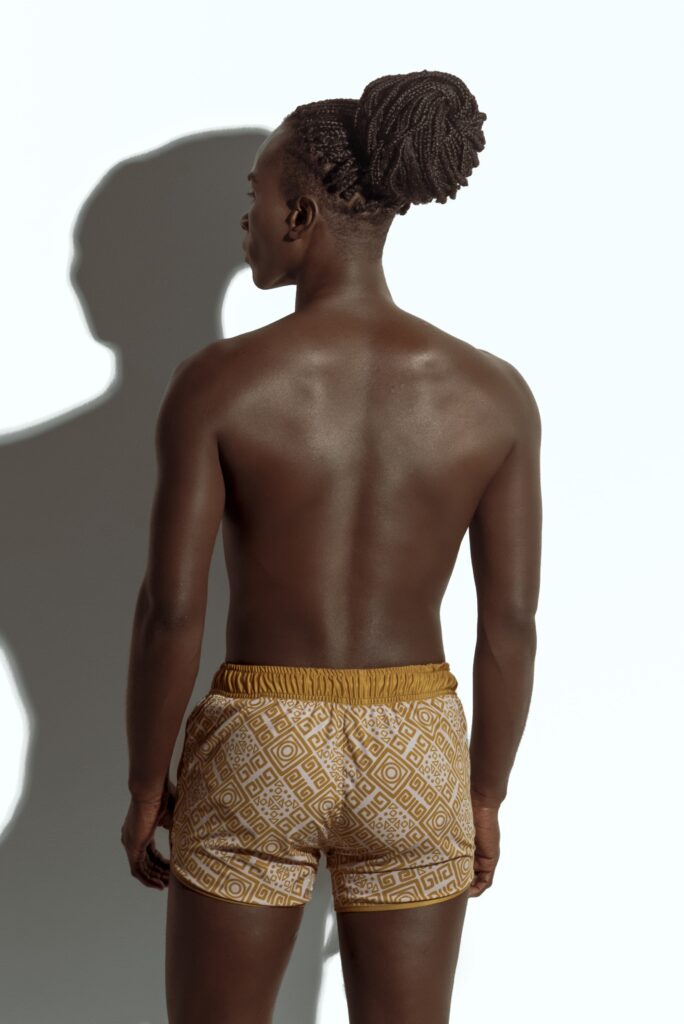 Swim short Golden Traces min