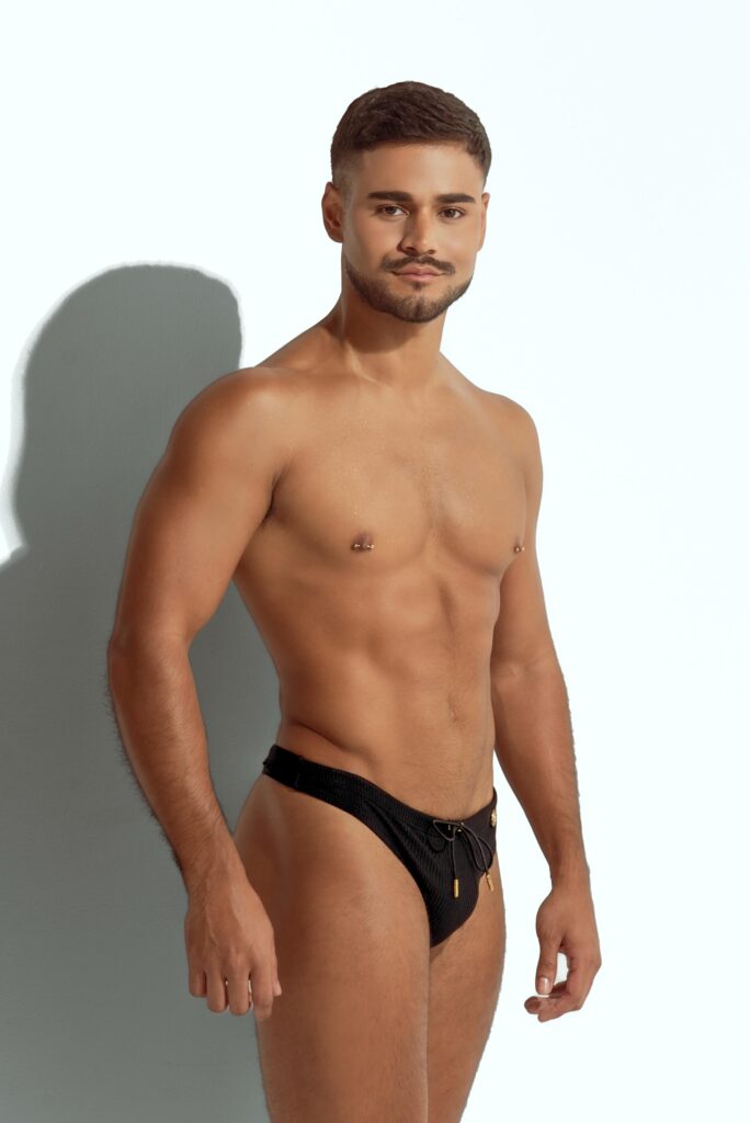 Swim Thong Black Sky