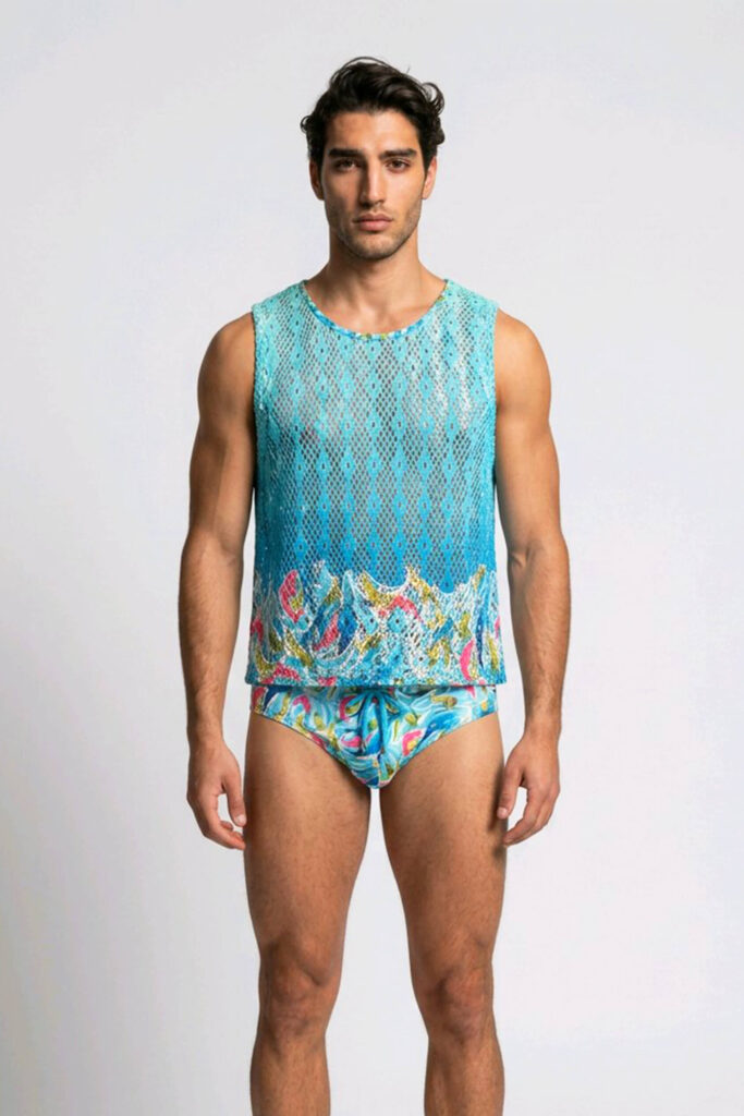 Muscle top for men Aqua Current