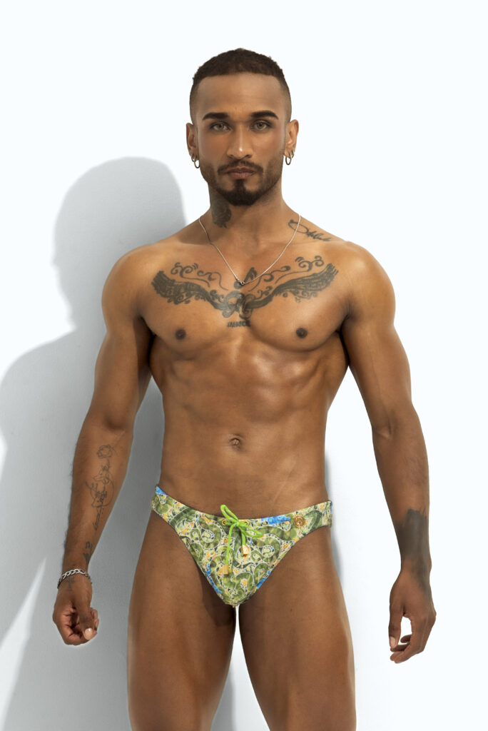 High cut swim brief The Siren Venom by Poxeidon